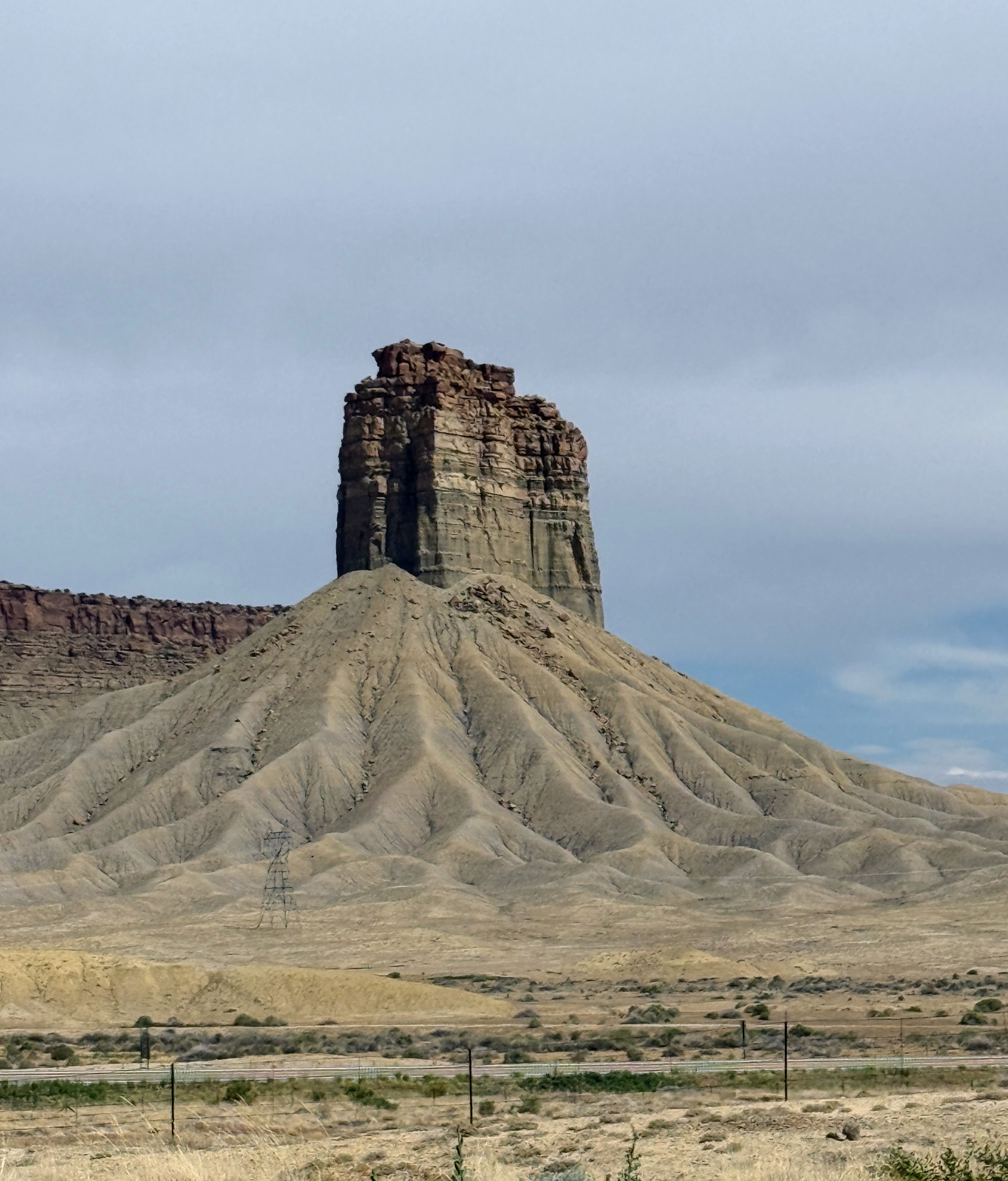 A butte along the drive out of Mancos