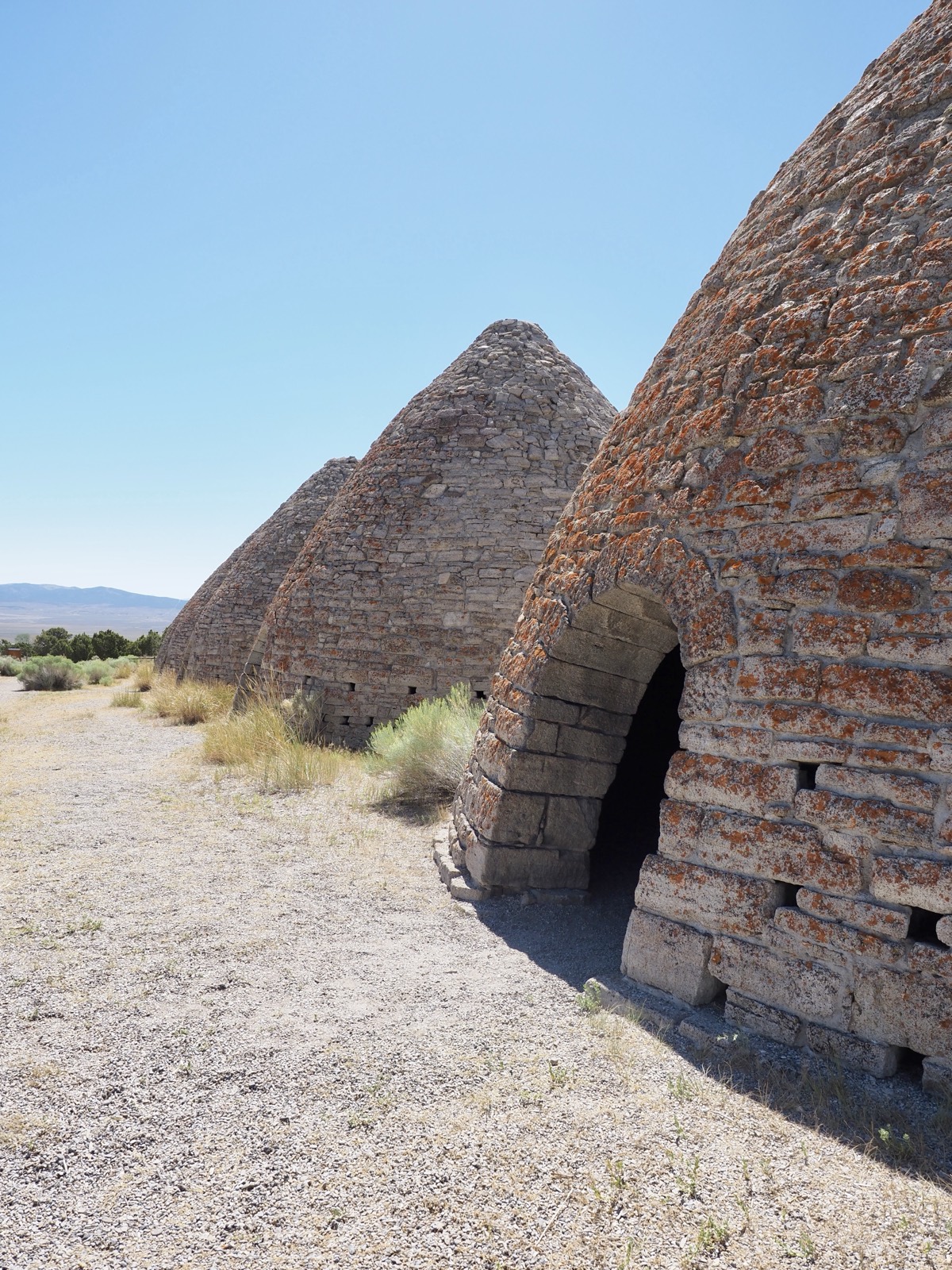 Fifteen degrees cooler in the shade of 150-year-old stone.
