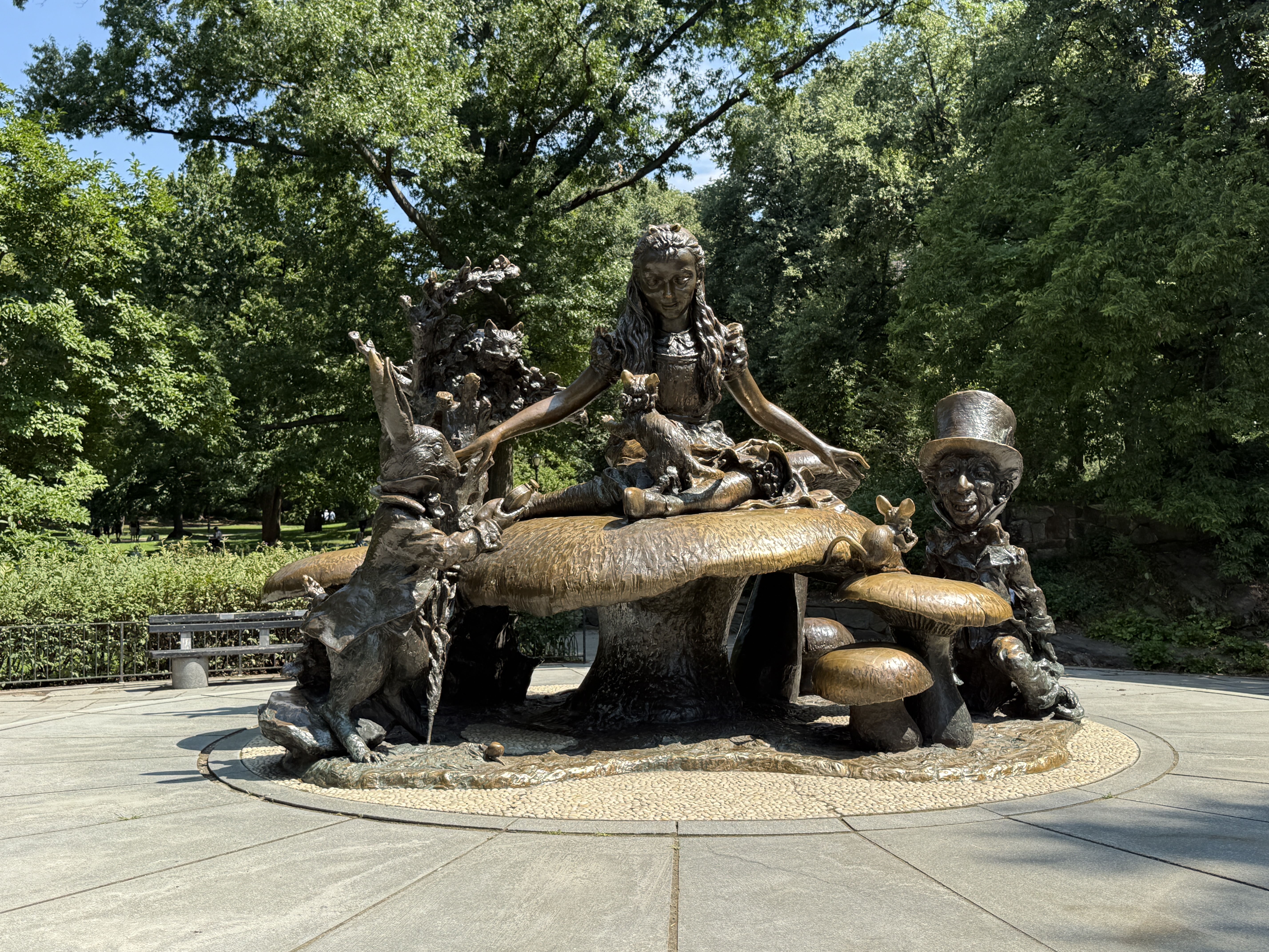 The Alice in Wonderland bronze statue in Central Park
